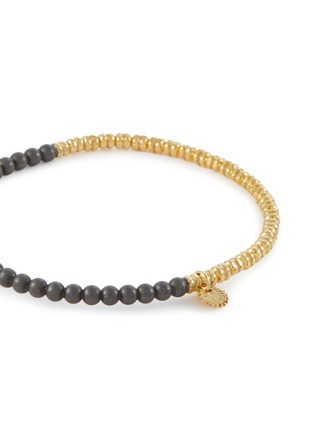 细节 - 点击放大 - TATEOSSIAN - Titanium Plated Sterling Silver Gold Disc Beaded Bracelet