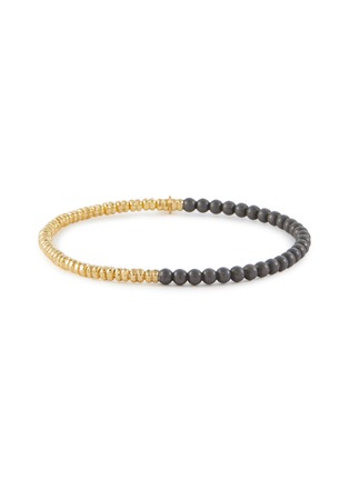 首图 - 点击放大 - TATEOSSIAN - Titanium Plated Sterling Silver Gold Disc Beaded Bracelet