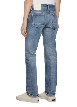 背面 - 点击放大 - WASHI - Medium Washed Repaired Jeans