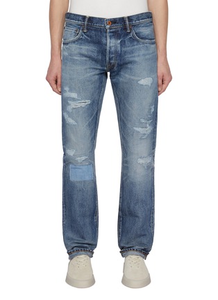 首图 - 点击放大 - WASHI - Medium Washed Repaired Jeans