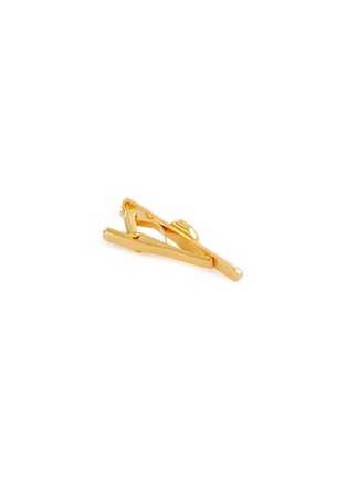 细节 - 点击放大 - TATEOSSIAN - Polished Gold Plated Brass Mother of Pearl Flare Tie Clip