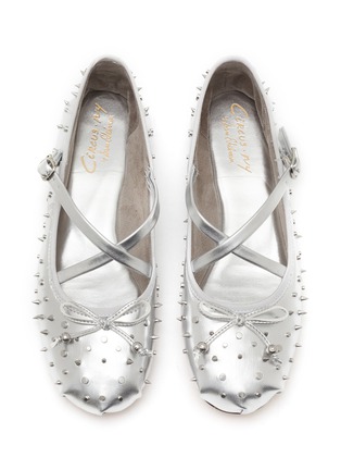 细节 - 点击放大 - CIRCUS BY SAM EDELMAN - ZURI 铆钉饰皮革芭蕾平底鞋