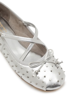 细节 - 点击放大 - CIRCUS BY SAM EDELMAN - ZURI 铆钉饰皮革芭蕾平底鞋