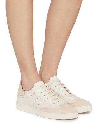 模特儿示范图 - 点击放大 - PEDRO GARCÍA - Pilou Suede Women's Sneakers