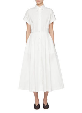 首图 - 点击放大 - THE LOOM - Roll Up Sleeve Midi Cotton Shirt Dress