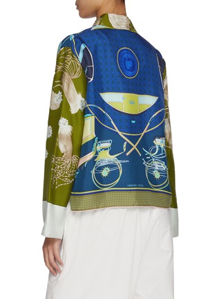 背面 - 点击放大 - LILYEVE - Carriage Print Silk Jacket