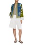 模特儿示范图 - 点击放大 - LILYEVE - Carriage Print Silk Jacket