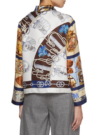背面 - 点击放大 - LILYEVE - Chain Print Silk Jacket