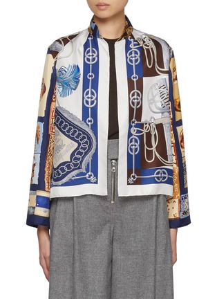 首图 - 点击放大 - LILYEVE - Chain Print Silk Jacket