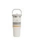 细节 –点击放大 - STANLEY - The Varsity Iceflow™ Flip Straw Tumbler 30 oz — Cream Ash Stripe