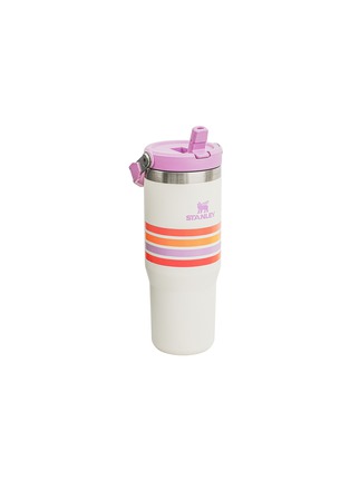 细节 –点击放大 - STANLEY - The Varsity Iceflow™ Flip Straw Tumbler 30 oz — Cream Lilac Stripe