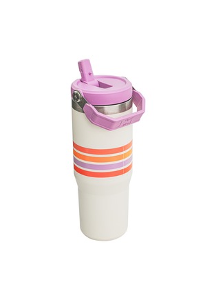  - STANLEY - The Varsity Iceflow™ Flip Straw Tumbler 30 oz — Cream Lilac Stripe