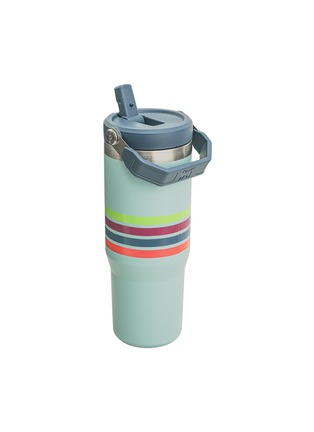 细节 –点击放大 - STANLEY - The Varsity Iceflow™ Flip Straw Tumbler 30 oz — Seafoam Stripe