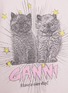  - GANNI - 猫咪印花 T 恤