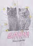  - GANNI - 猫咪印花 T 恤