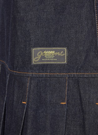  - GANNI - 褶裥牛仔连衣裙