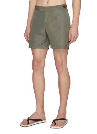 模特儿示范图 - 点击放大 - ORLEBAR BROWN - Bulldog Linen Tape Swim Shorts