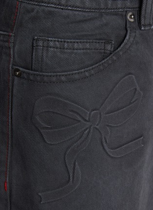  - SELF-PORTRAIT - Relaxed Bow Motif Jeans