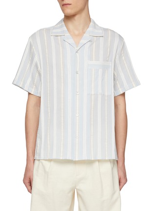 首图 - 点击放大 - LE17SEPTEMBRE - Camp Collar Striped Pocket Shirt