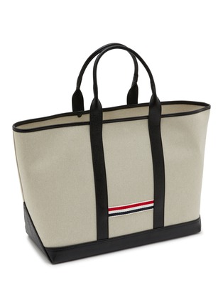 细节 - 点击放大 - THOM BROWNE - Medium Tool Cotton Canvas Tote Bag