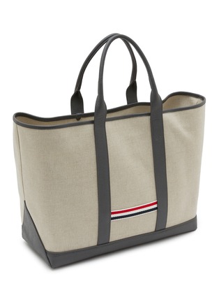 细节 - 点击放大 - THOM BROWNE - Medium Tool Cotton Canvas Tote Bag