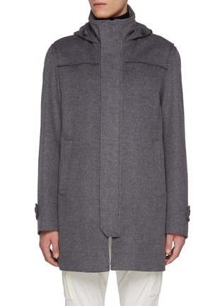 首图 - 点击放大 - HERNO - Hooded Wool Cashmere Coat