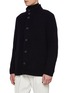 细节 - 点击放大 - HERNO - Detachable Bib Wool Rib Knit Cardigan