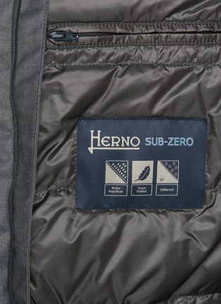  - HERNO - 拼接羽绒西装外套