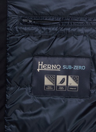  - HERNO - 拼接羽绒西装外套