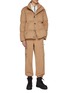 模特儿示范图 - 点击放大 - HERNO - Stand Collar Camel Jacket