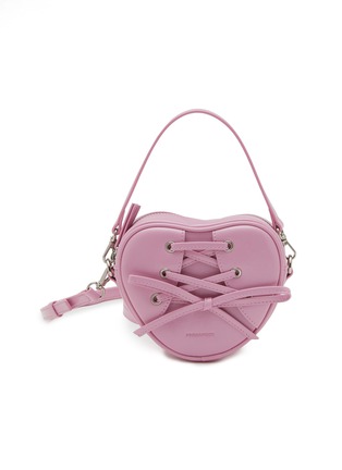 首图 - 点击放大 - FINDKAPOOR - Ribbon Tie Heart Leather Bag