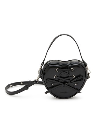 首图 - 点击放大 - FINDKAPOOR - Ribbon Tie Heart Leather Bag