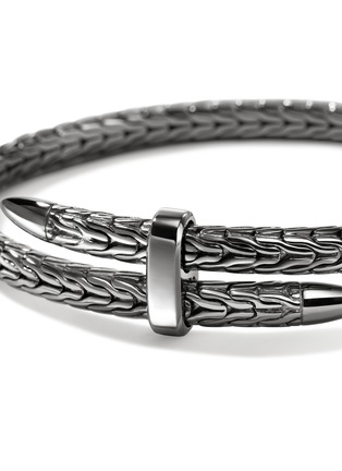 细节 - 点击放大 - JOHN HARDY - Spear Sterling Silver Black Rhodium Flex Cuff Bracelet — Size M