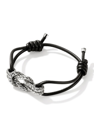 细节 - 点击放大 - JOHN HARDY - Love Knot Sterling Silver Leather Bracelet — Size XS-S