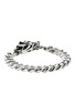 背面 - 点击放大 - JOHN HARDY - Naga Sterling Silver Blue Sapphire Curb Link Bracelet — Size UM