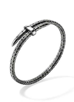 正面 -点击放大 - JOHN HARDY - Spear Sterling Silver Black Rhodium Flex Cuff Bracelet — Size S