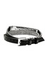 背面 - 点击放大 - JOHN HARDY - ID Sterling Silver Black Leather Flat Chain Double Wrap Bracelet — Size UM