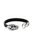 细节 - 点击放大 - JOHN HARDY - Naga Sterling Silver Blue Sapphire Leather Bracelet — Size UL