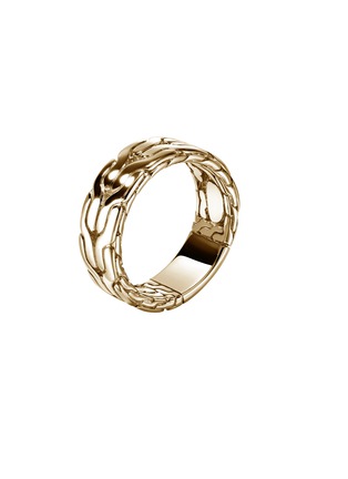 正面 -点击放大 - JOHN HARDY - Carved Chain 14K Gold Band — Size 10