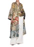 模特儿示范图 - 点击放大 - BIYAN - Oversized Mixed Print Long Coat