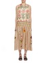首图 - 点击放大 - BIYAN - Drop Waist Printed Silk Dress