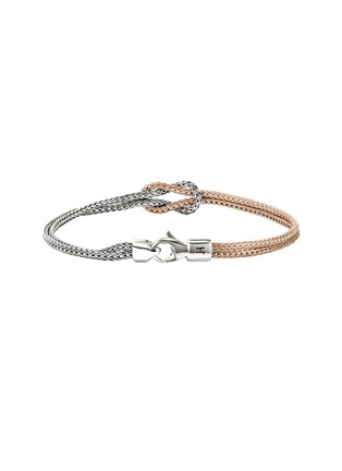 背面 - 点击放大 - JOHN HARDY - Love Knot 14K Rose Gold Sterling Silver Double Row Bracelet — Size US