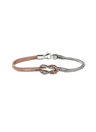 首图 - 点击放大 - JOHN HARDY - Love Knot 14K Rose Gold Sterling Silver Double Row Bracelet — Size US