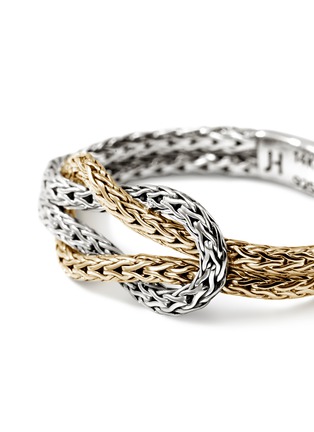 细节 - 点击放大 - JOHN HARDY - Love Knot 14K Gold and Sterling Silver Chain Ring — Size 8