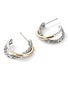 细节 - 点击放大 - JOHN HARDY - JH Essentials 14K Gold Sterling Silver Crossover Earrings