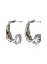 背面 - 点击放大 - JOHN HARDY - JH Essentials 14K Gold Sterling Silver Crossover Earrings