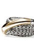 细节 - 点击放大 - JOHN HARDY - JH Essentials 14K Gold Sterling Silver Crossover Ring — Size 7