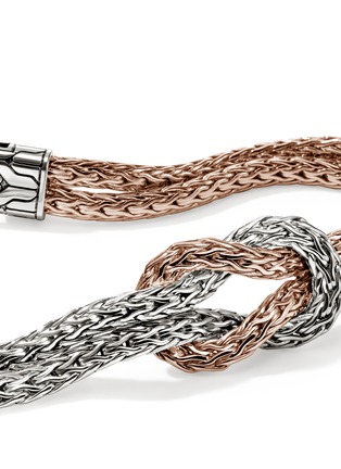 细节 - 点击放大 - JOHN HARDY - Love Knot 14K Rose Gold Sterling Silver Double Row Bracelet — Size US