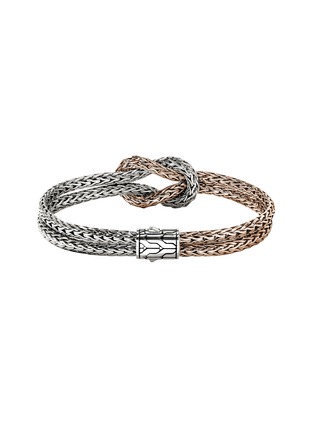 背面 - 点击放大 - JOHN HARDY - Love Knot 14K Rose Gold Sterling Silver Double Row Bracelet — Size US