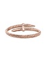 背面 - 点击放大 - JOHN HARDY - Spear Treated Ruby 14K Rose Gold Bypass Flex Cuff — Size XS